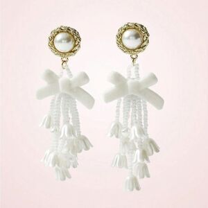 Flower drop earrings M490